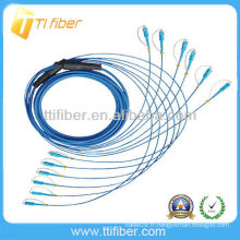 Câble SC / UPC-SC / UPC 6 cordon blindé à fibre optique (Blindage blindé à fibre optique)